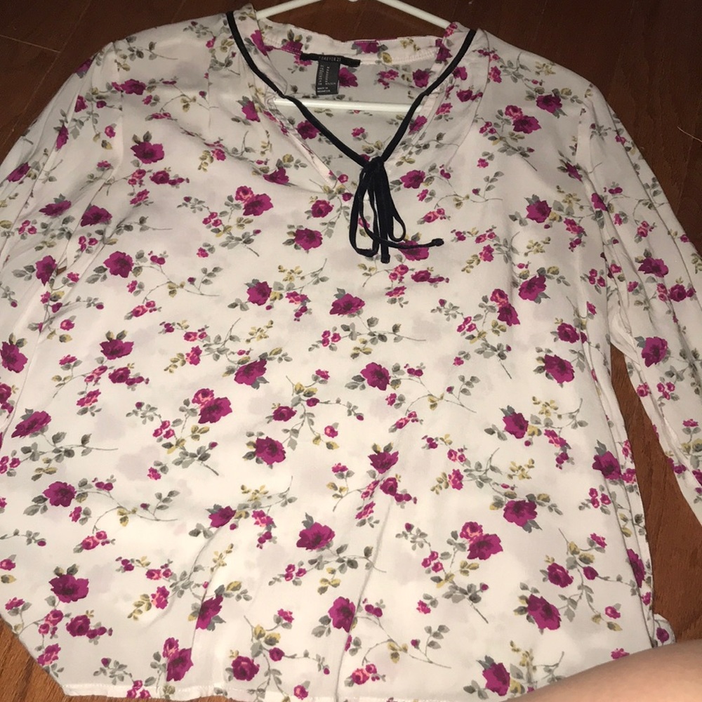 Pink floral top
